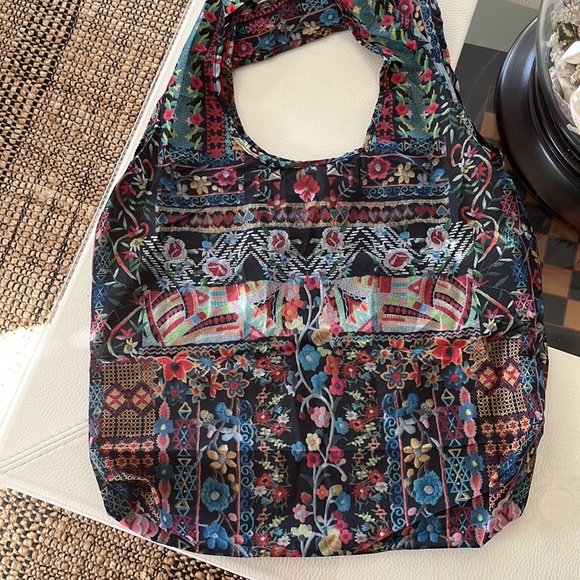 Johnny Was shopping bag. Fold into a little 4” x 5” pocket. Never used. New. - Picture 2 of 5